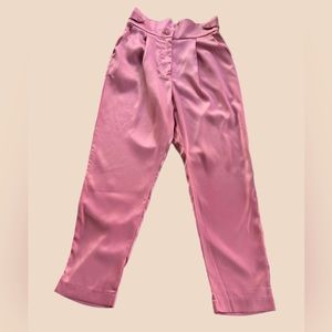 FASHIONNOVA PINK SATIN PANTS